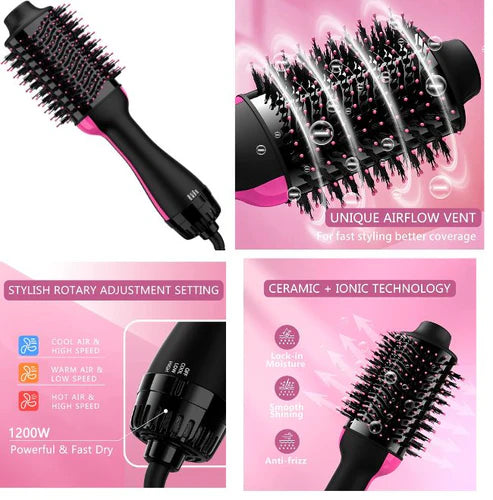 3-in-1 Hair Styler, Dryer & Straightener | Hot Air Brush
