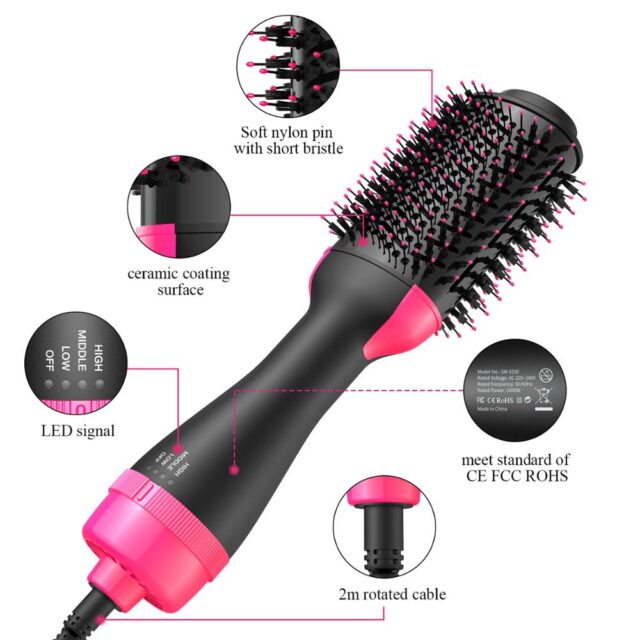 3-in-1 Hair Styler, Dryer & Straightener | Hot Air Brush